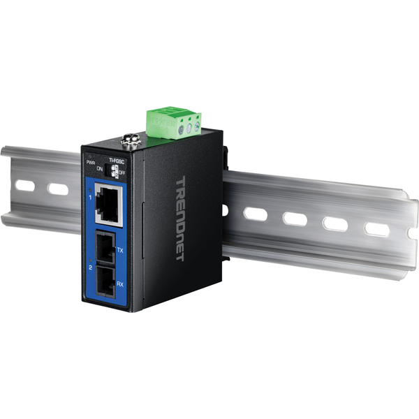 産業用 1000BASE-LX マルチモードSCファイバー コンバーター (1km)