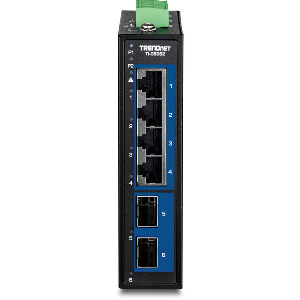 産業用 6ポート 2.5G DINレールスイッチ 10G SFP+ポート付