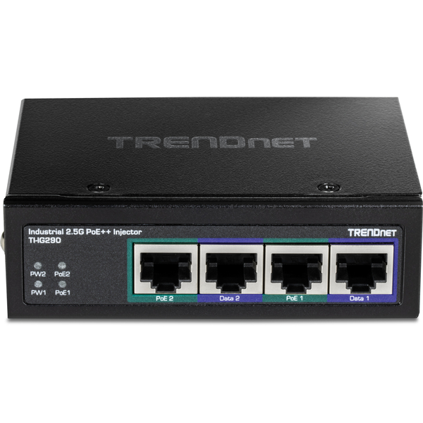 産業用 90W 2ポート 2.5G PoE++インジェクター