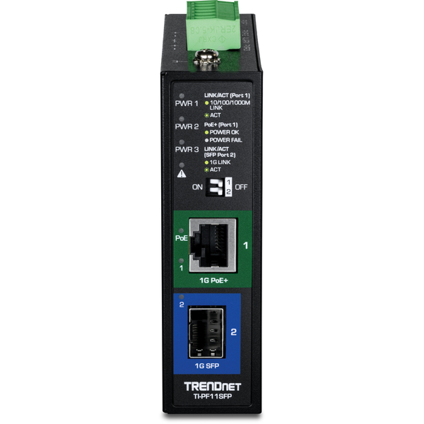 産業用 SFP～ギガビット PoE+ メディアコンバーター