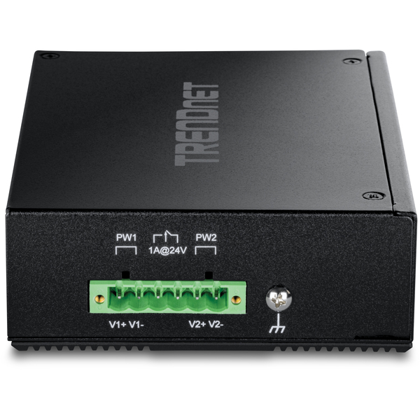 産業用 8ポート ギガビット PoE+ DINレールスイッチ (24～56V)