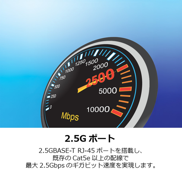 9ポート 2.5G GaN電源 PoE++スイッチ 10G SFP+ポート搭載(480W)