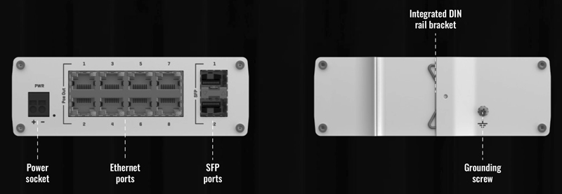 産業用アンマネージドPOE+スイッチ TSW200