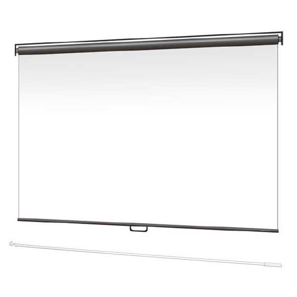 スプリングスクリーン 引っ掛け棒タイプ 16:9 100インチ