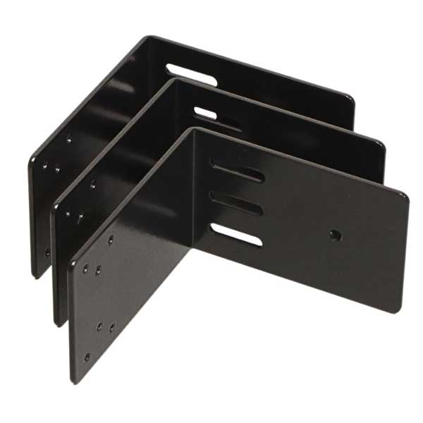 スクリーンオプション L型壁付け金具3 ダークブラック 3個1セット