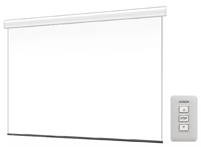 壁スイッチケース付き電動スクリーン 16:9 110インチ