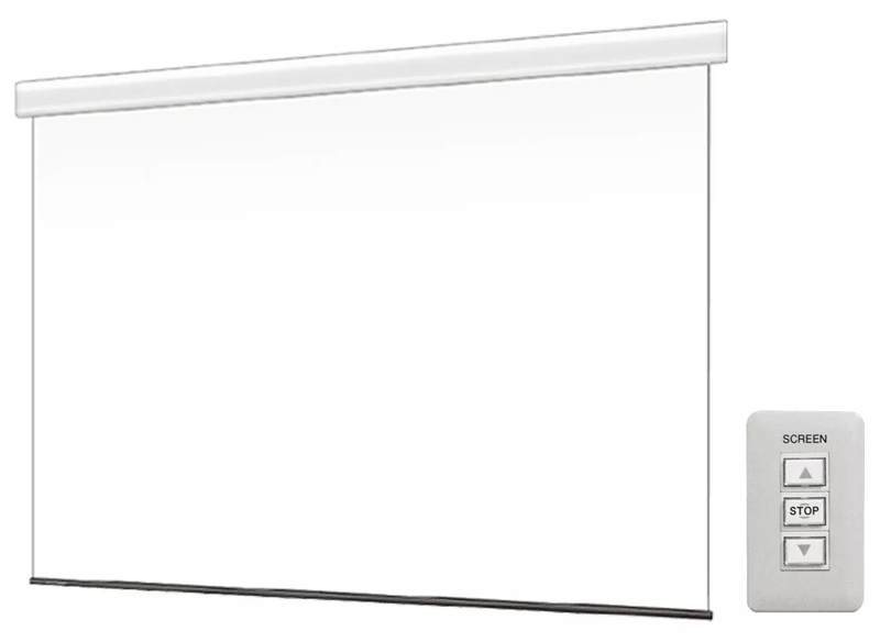 壁スイッチケース付き電動スクリーン 16:9 120インチ