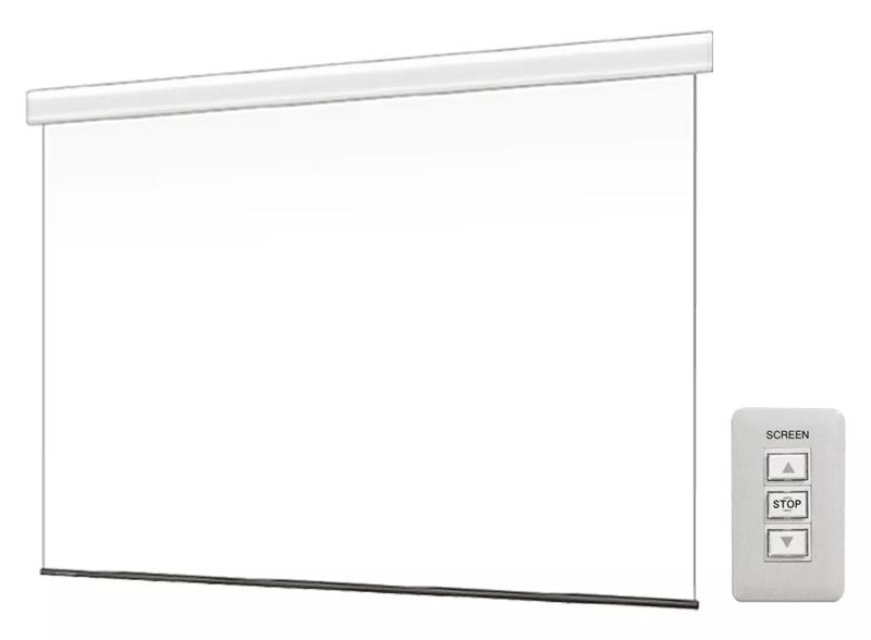 壁スイッチケース付き電動スクリーン 16:9 150インチ