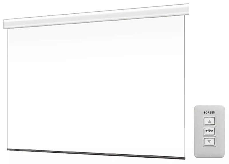 壁スイッチケース付き電動スクリーン 16:9 150インチ