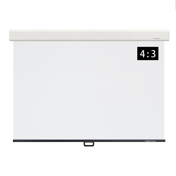 スプリングスクリーン ケース付 引っ掛け棒タイプ 4:3 80インチ