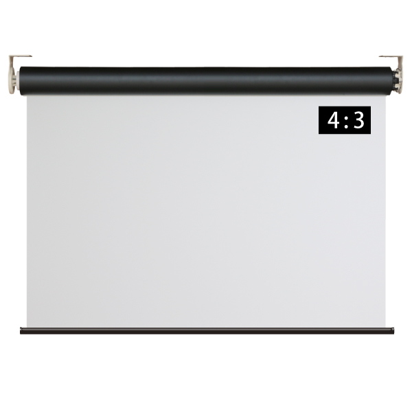 遠距離操作壁リモコン電動スクリーン 4:3 130インチ