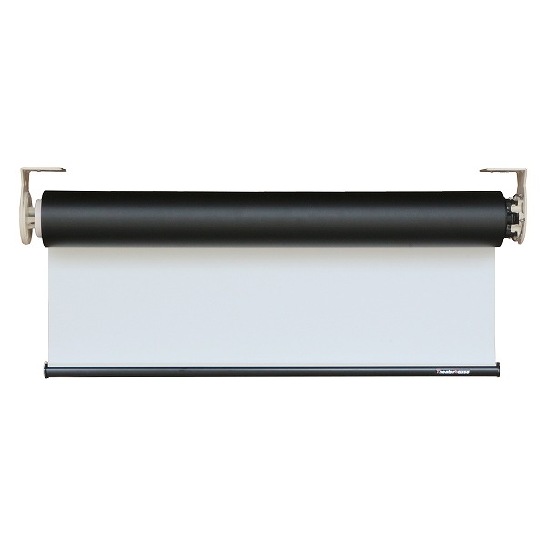 遠距離操作壁リモコン電動スクリーン 16:9 150インチ ブラックマスク付き