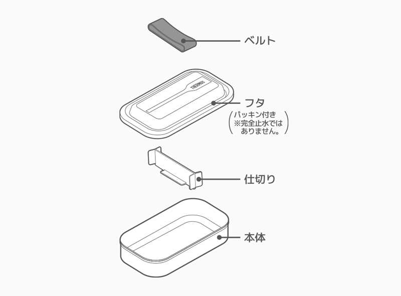 フレッシュランチボックス 800ml ネイビー
