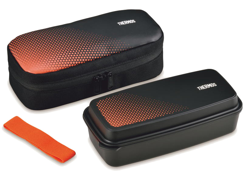 フレッシュランチボックス 600ml ブラックオレンジ