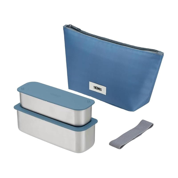 フレッシュランチボックス 635ml グレーネイビー (食洗機対応)