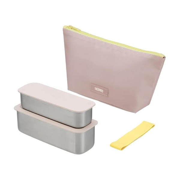 フレッシュランチボックス 635ml イエローピンク (食洗機対応)