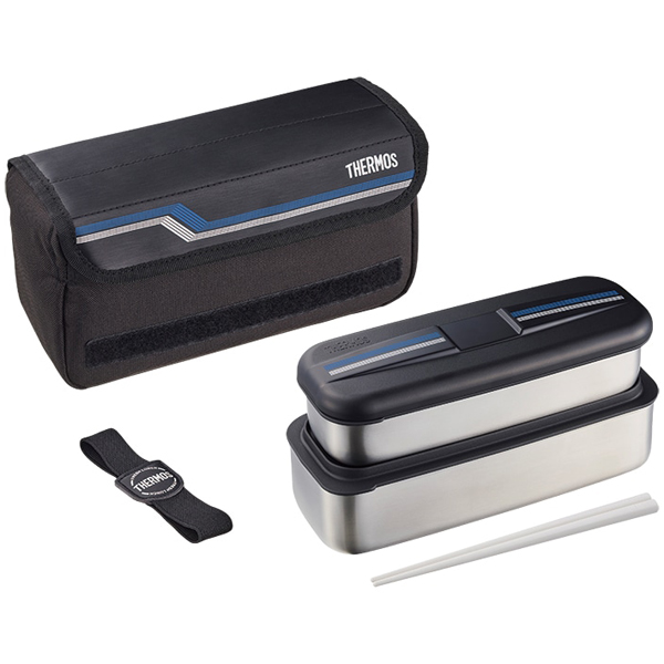 フレッシュランチボックス 1100ml ラインブラック