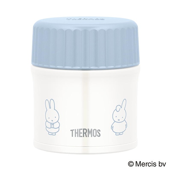 真空断熱スープジャー 300ml アッシュブルー ミッフィーデザイン