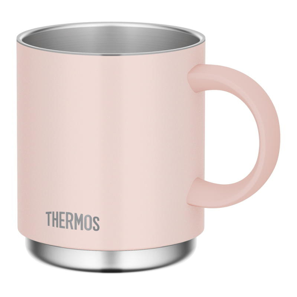 真空断熱マグカップ 350ml ベージュピンク (食洗機対応)