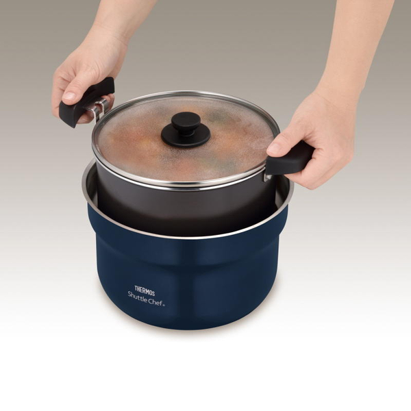 真空保温調理器シャトルシェフ 2.8L ネイビー (PFOA/PFOS不使用)