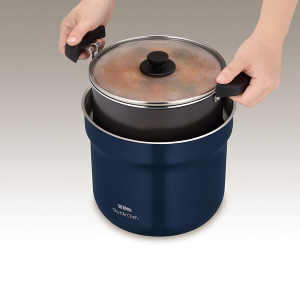 真空保温調理器シャトルシェフ 4.3L ネイビー (PFOA/PFOS不使用)