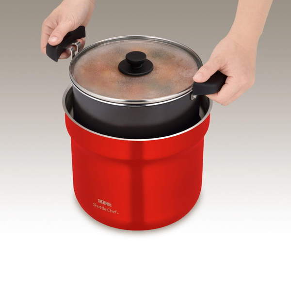 真空保温調理器シャトルシェフ 4.3L アーバンレッド (PFOA/PFOS不使用)