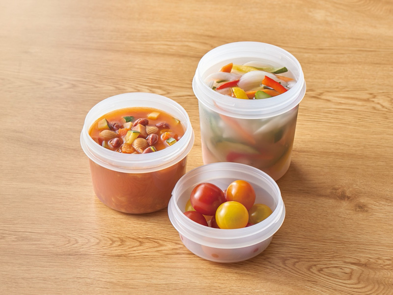 Myフードコンテナー 丸型 300ml ブラック