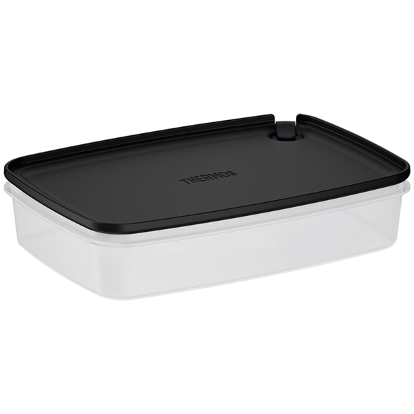 Myフードコンテナー 角型 1500ml ブラック