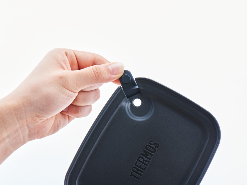 Myフードコンテナー 角型 1500ml ブラック
