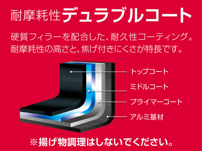 テュラブルシリーズ クックパンKNA 16cm レッド