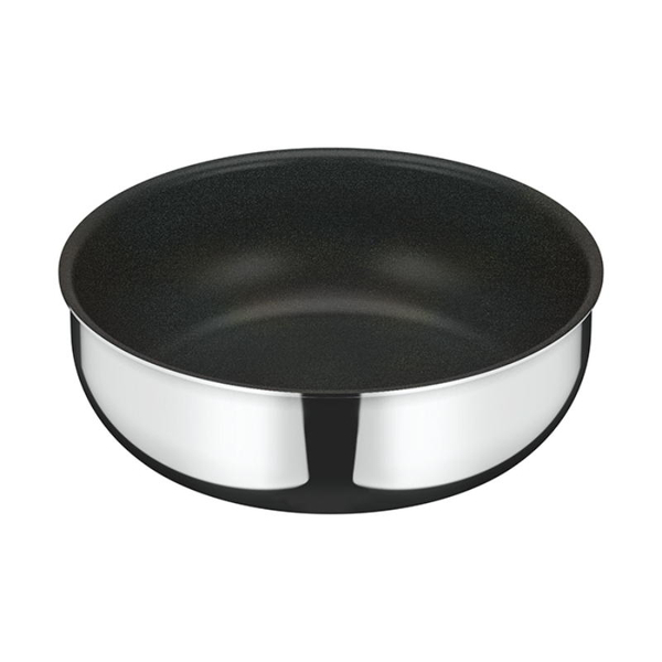 取っ手のとれるフライパン デュラブルシリーズ 24cm 超深型 ステンレス (IH・ガス対応 / 食洗機対応 / PFOA・PFOS不使用)