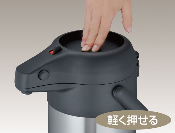 ステンレスエアーポット 3.0L ステンレスブラック