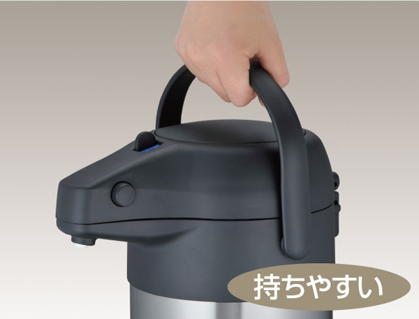 ステンレスエアーポット 3.0L ステンレスブラック