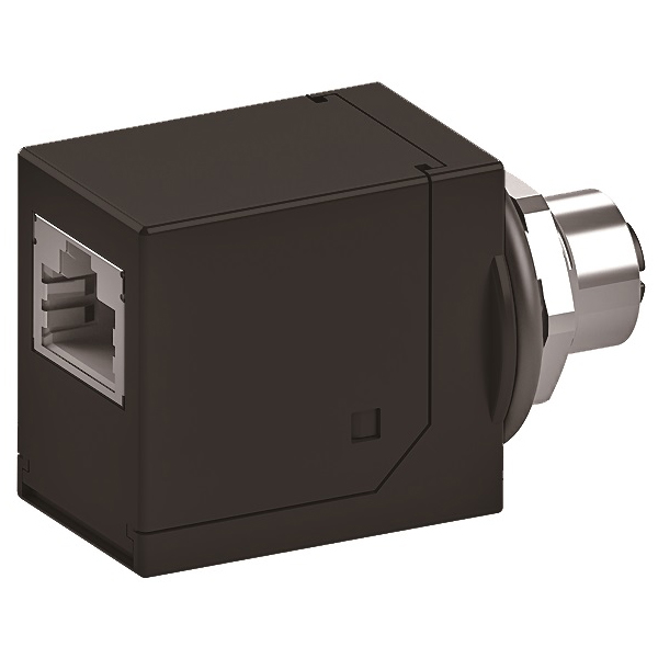 M12-Xコード/RJ45ジャック ストレートアダプタ