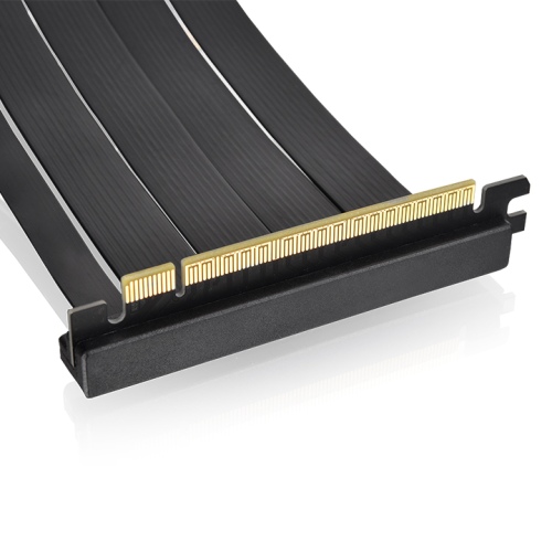 PCI-E 4.0 Dual 90 Degree Riser Cable 130mm Black