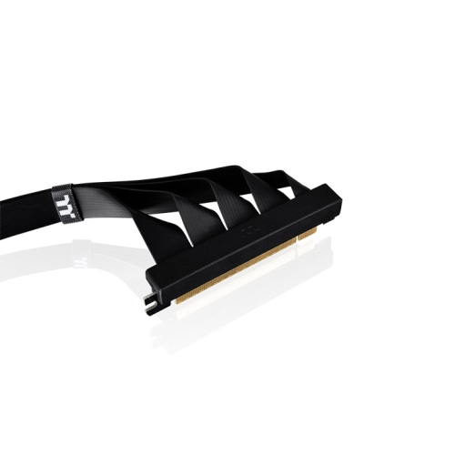 ライザーケーブル PCI-E 4.0 Dual 90 Degree Riser Cable 400mm Black