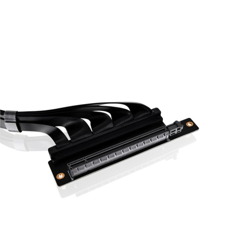 ライザーケーブル PCI-E 4.0 Dual 90 Degree Riser Cable 400mm Black