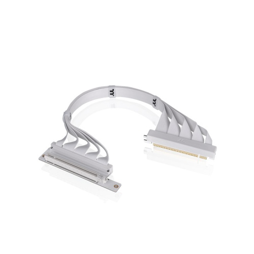 ライザーケーブル PCI-E 4.0 Dual 90 Degree Riser Cable 400mm Snow