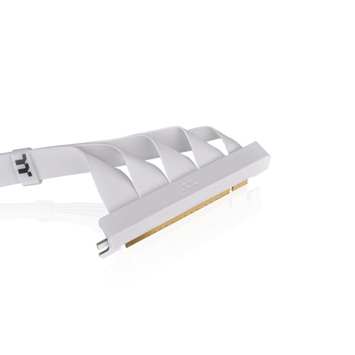 ライザーケーブル PCI-E 4.0 Dual 90 Degree Riser Cable 400mm Snow