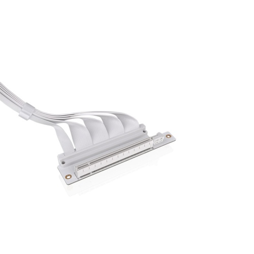 ライザーケーブル PCI-E 4.0 Dual 90 Degree Riser Cable 400mm Snow