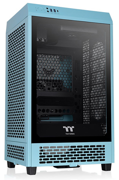 ミニタワーPCケース The Tower 200 Turquoise