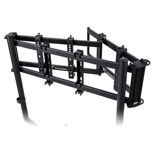 Triple Racing Monitor Stand/Steel/Black
