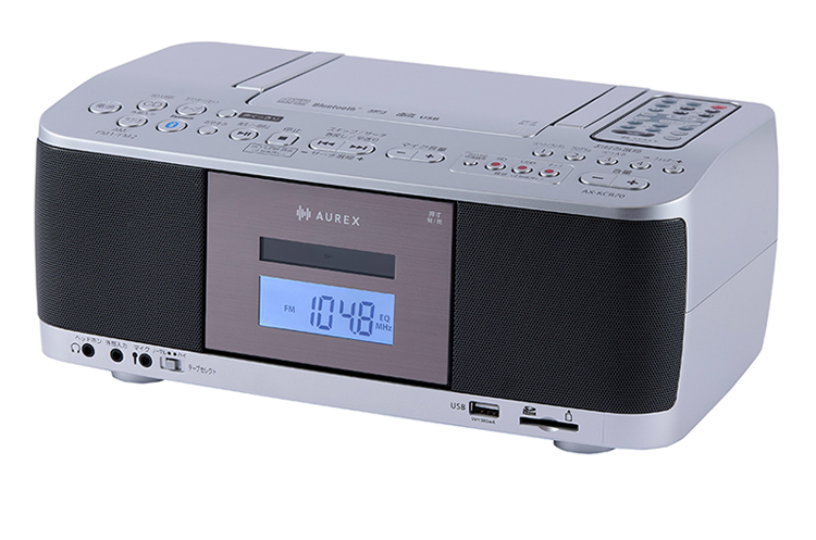 SD/USB/CDラジオカセットレコーダー シルバー