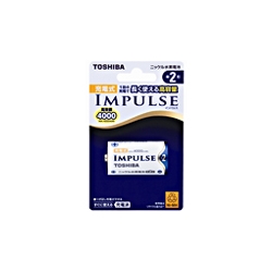 充電式ニッケル水素電池インパルス【IMPULSE】（単2形min.4000mAh 1本）