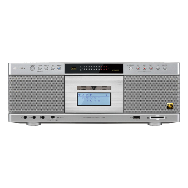 AUREXハイレゾ対応SD/USB/CDラジオカセットレコーダー（シルバー）