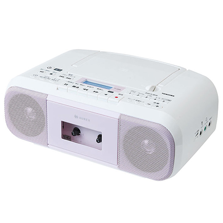 CDラジオカセットレコーダー (ピンク)