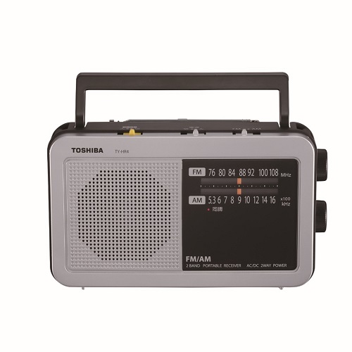 LEDライト付きホームラジオ （シルバー）