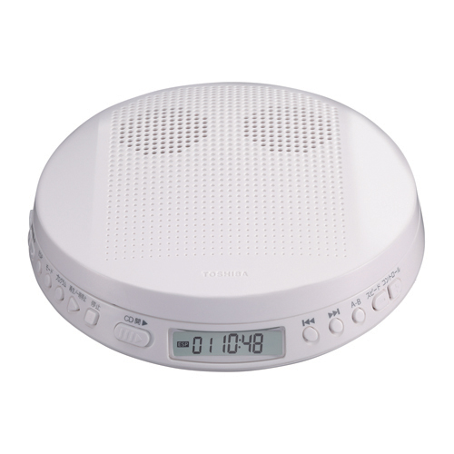 ポータブルCDプレイヤー （ホワイト）