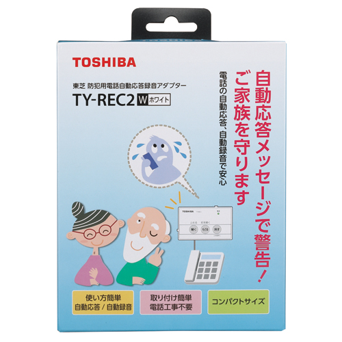 防犯用電話自動応答録音アダプター （ホワイト）