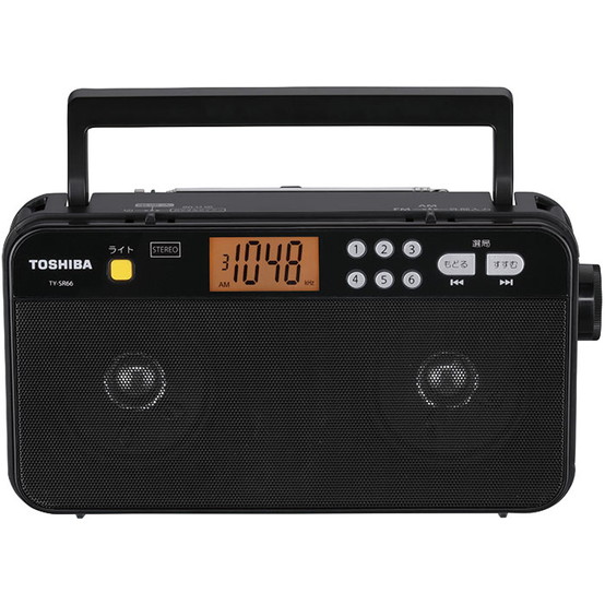 FM/AMステレオホームラジオ (ブラック)